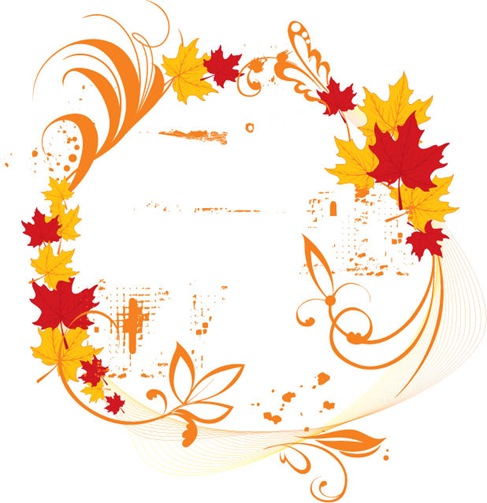 Vector Autumn Elegant Frame