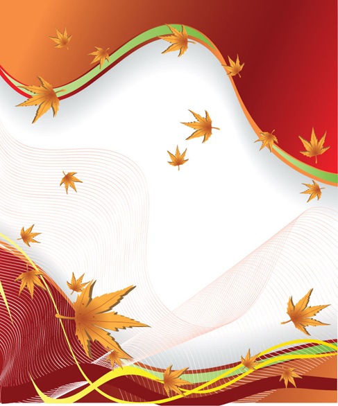 Vector Autumn Leaves Background