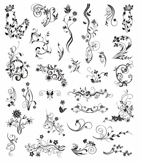 Vector Vintage Ornamental Design Elements