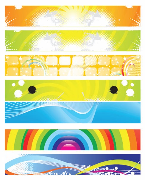 Modern Abstract Banner Vector Set