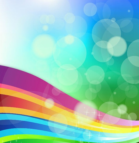 Rainbow Background Vector Illustration