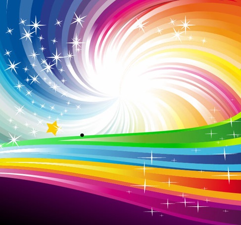 Vector Abstract Rainbow Background