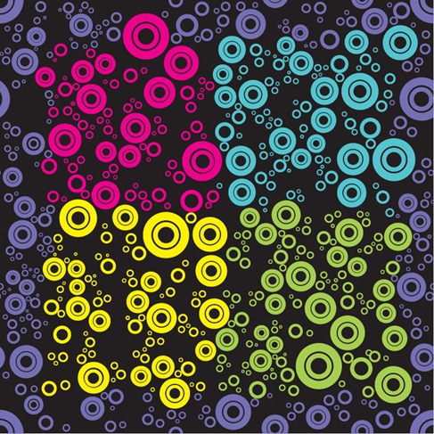 Abstract Seamless Retro Pattern Background Vector Illustration