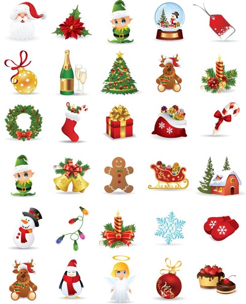 Christmas Elements Vector Collection