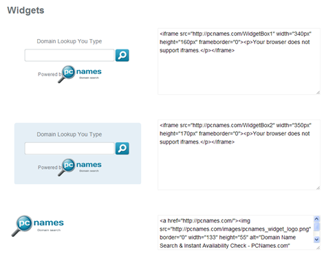 pcnames-tools-widgets