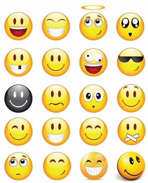 Cool Smilies Vector Icon Set