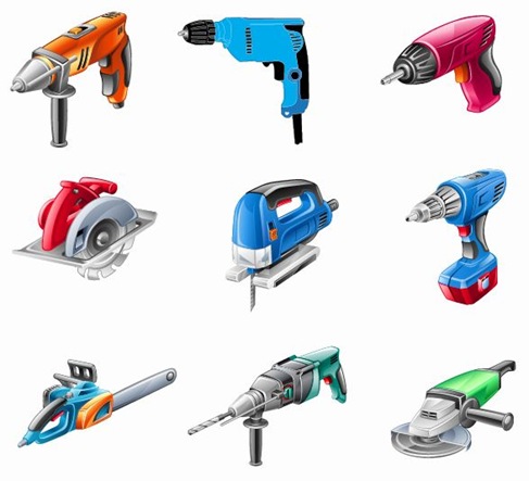 Electric Tools Vector Set