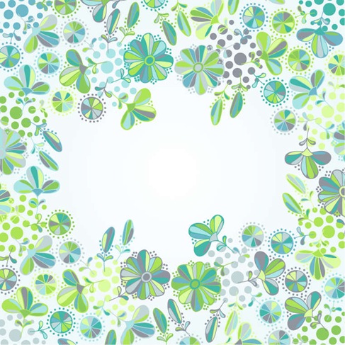 Flowers Frame Vector