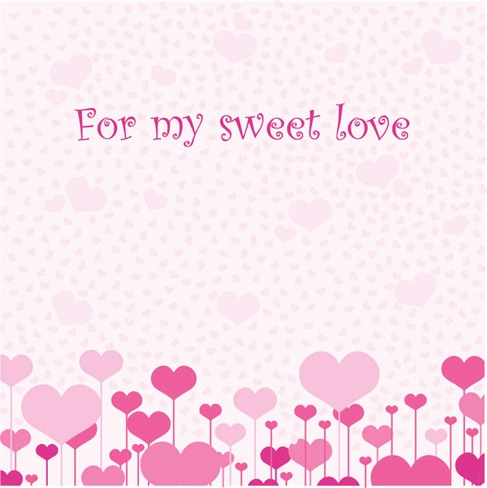 Love Card Vector