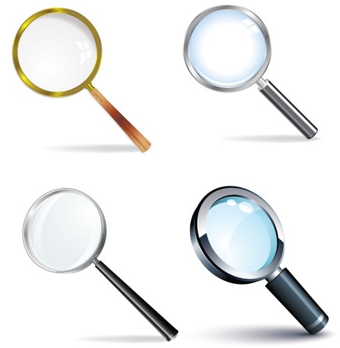 Magnifying Glass Vector Set