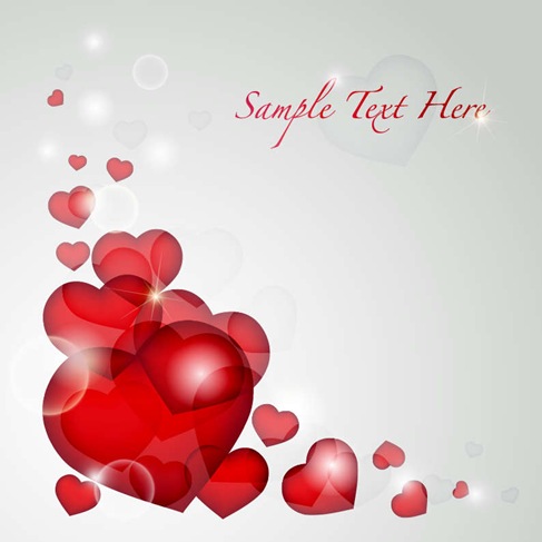 Valentines Day Heart Card Vector