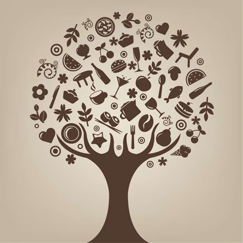 Abstract Tree Vector Art