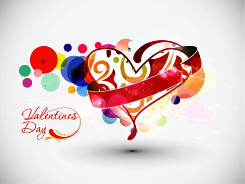 Abstract Valentines Day Vector Art