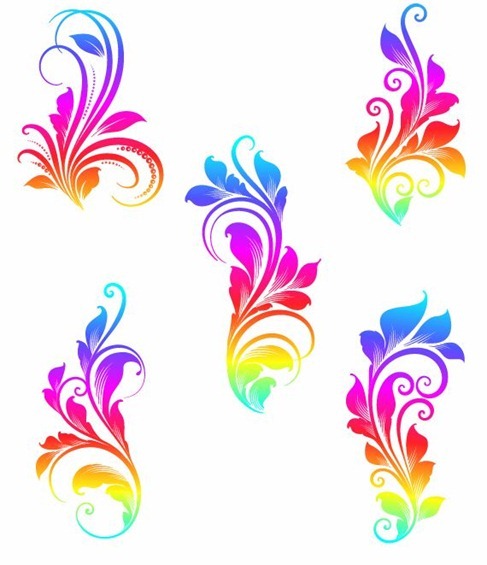 Colorful Swirls Vector Graphics