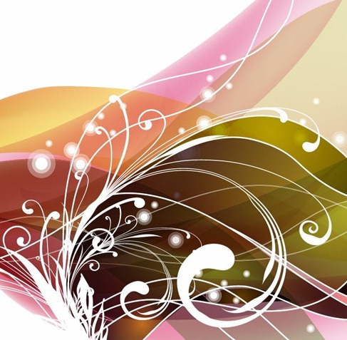 Abstract Floral Background Vector