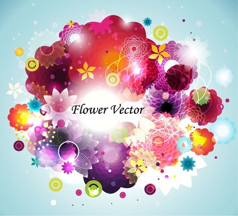 Abstract Flower Vector