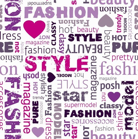 Fashion Word Collage Vector Illustration