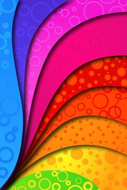 Rainbow Colors on Vector Background