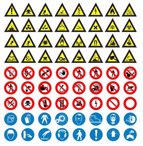 Road Sign Vector Set