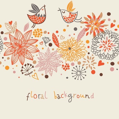 Stylish Floral Vector Background