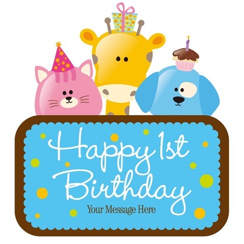 Vector Child Birthday Card