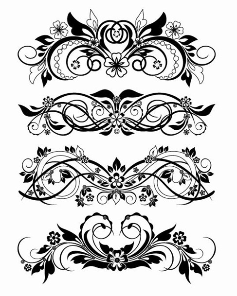 Vector Floral Ornaments