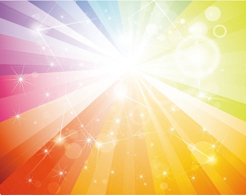 Free Ranibow Galaxy Vector Background