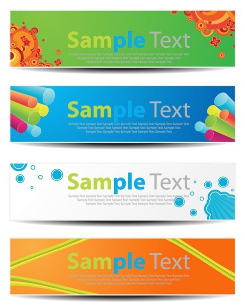 Vector Horizontal Banners