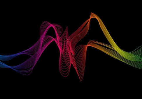 Abstract Colorful Wave Background