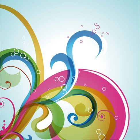 Abstract Swirl Vector Background