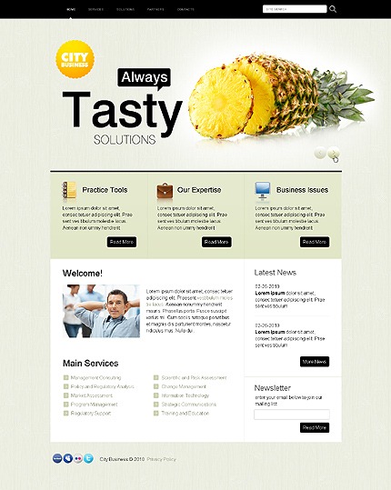 Free CSS Web Template - City Business