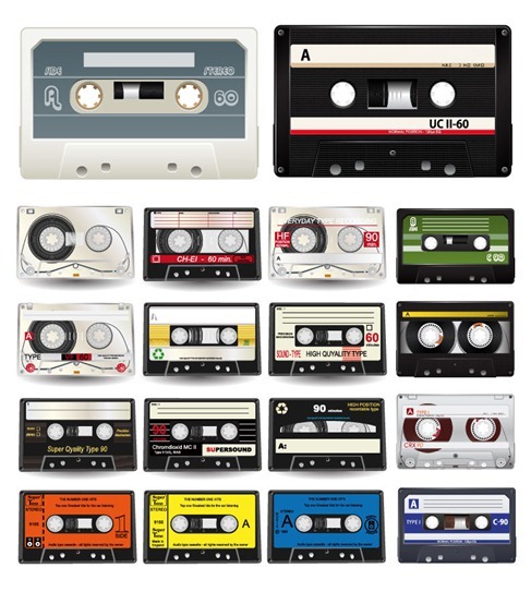 Audio Cassettes Vector Collection