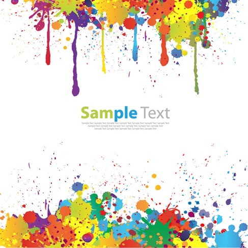 Colorful Paint Splat Vector