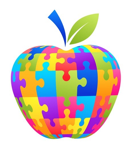 Apple Puzzle Vector Illustration