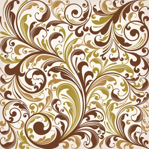 Floral Swirl Vector Art