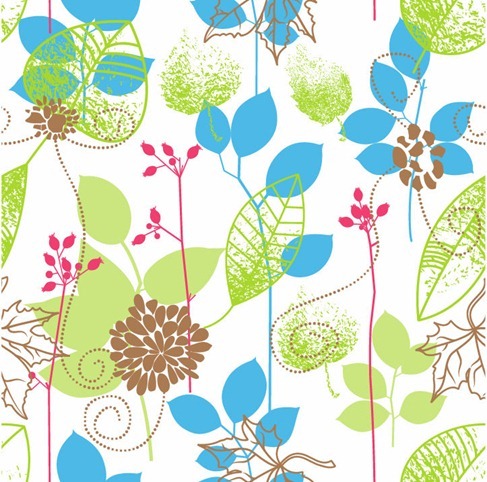 Seamless Floral Design Vector Background