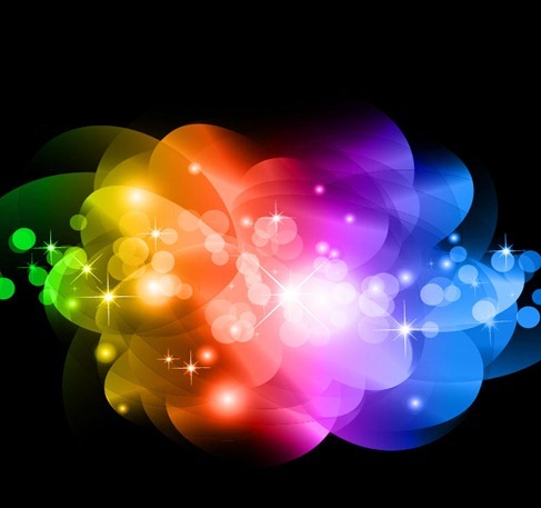 Abstract Colorful Glowing Background Vector Graphic