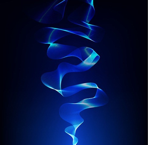 Abstract Somke Blue Vector Background