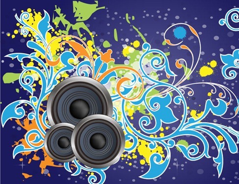 Floral Loudspeaker Art