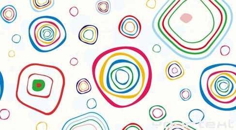 Abstract Colorful Circles Vector Background