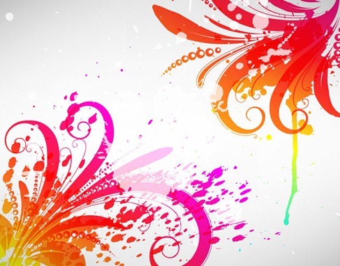 Free Abstract Colored Design Vector Graphic