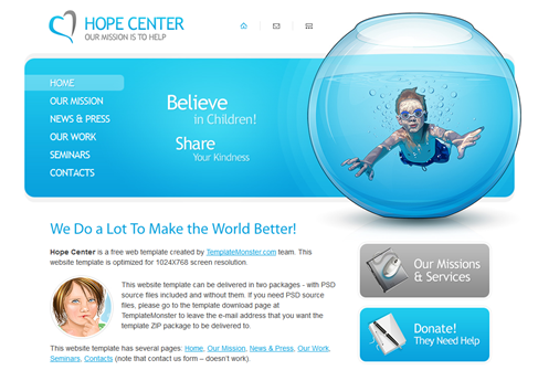 Free Charity Website Template HTML5 Preview