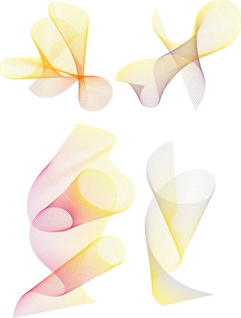 Free Line Silk Swirls Vector