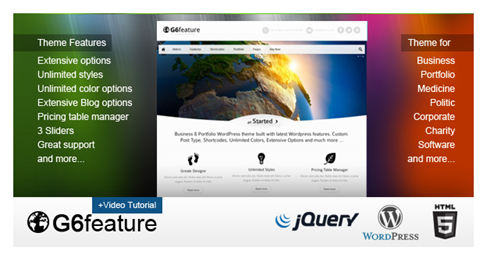 G6 Feature WordPress Theme