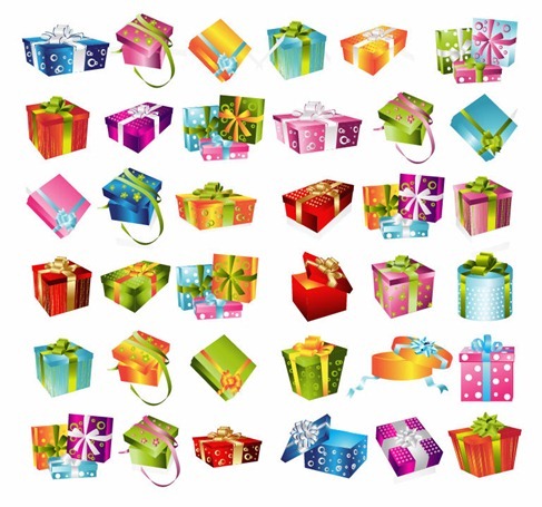 Gift Box Collection Vector Graphic