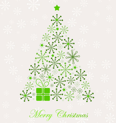 Abstract Christmas Tree Vector