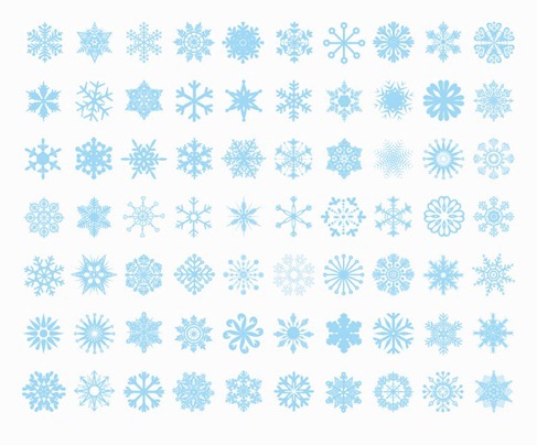 Big Set of Vector Snowflakes