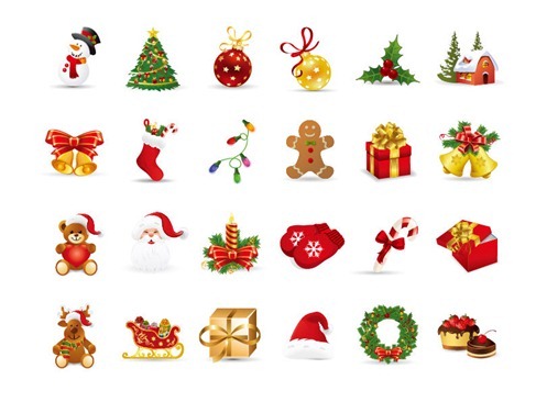 Christmas Elements Vector Set