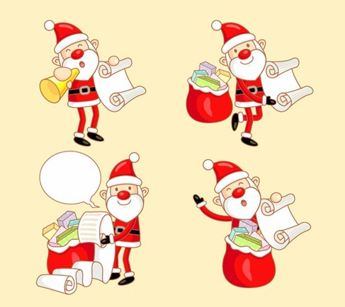 Happy Santa Claus Vector illustration