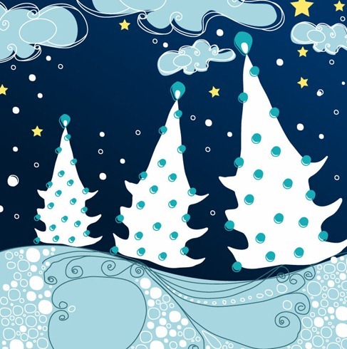 Abstract Christmas Vector Illustration